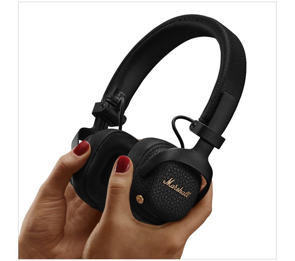 MARSHALL Milton Wireless Bluetooth Noise-Cancelling Headphones - Black image number 4 of 5
