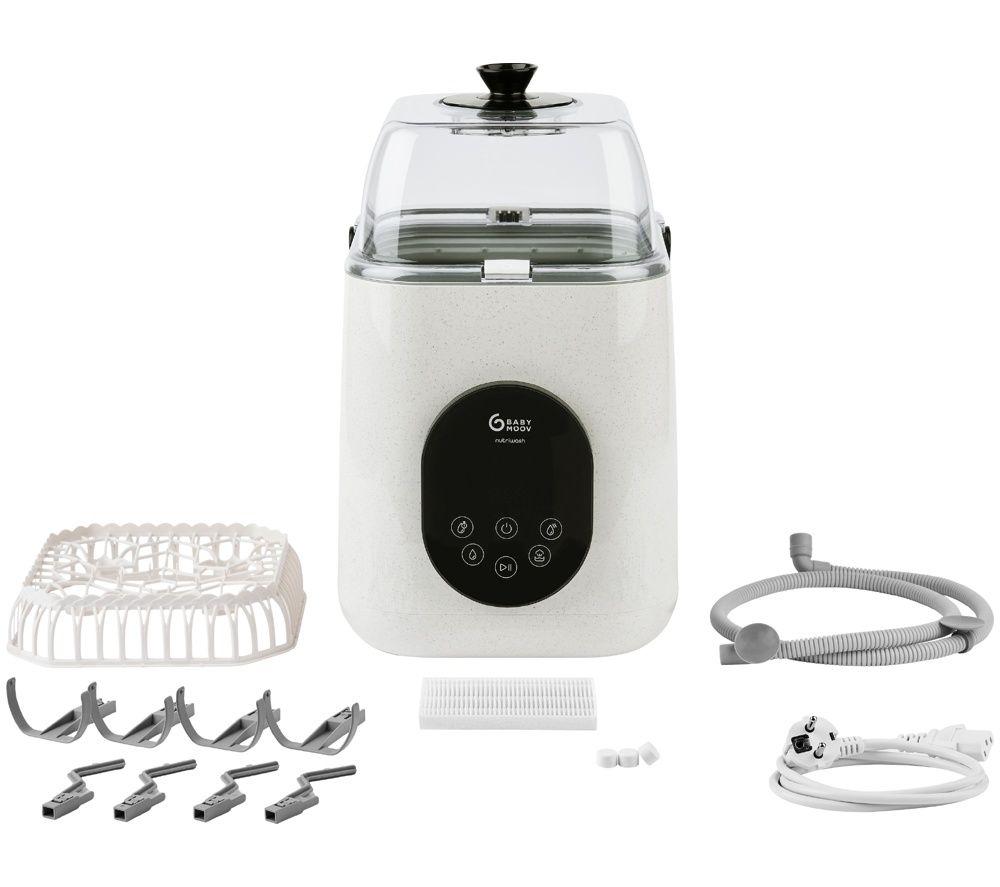 BABYMOOV NutriWash 4 in 1 Bottle Washer & Steriliser - White image number 3 of 6