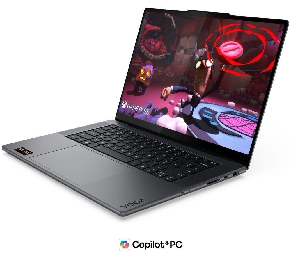 LENOVO Yoga Pro 7a 15.3" Laptop, Copilot+ PC - AMD Ryzen AI Max+ 388, 1 TB SSD, Thunder Grey image number 2 of 5