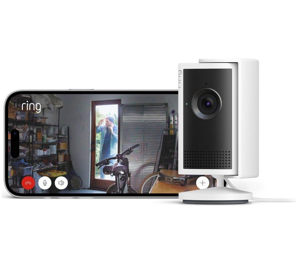 RING Indoor Camera Plus Retinal 2K WiFi Security Camera - White image number 3 of 4