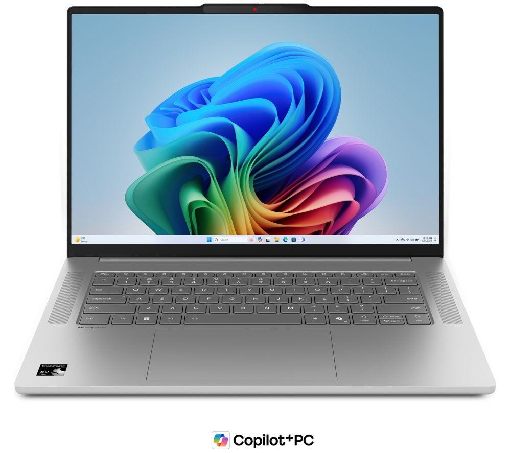 LENOVO IdeaPad Slim 5 15.3inch Laptop, Copilot PC - Snapdragon X2, 512 GB SSD, Cloud Grey