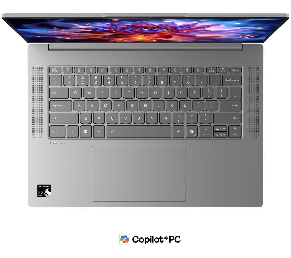 LENOVO IdeaPad Slim 5 15.3" Laptop, Copilot+ PC - Snapdragon X2, 512 GB SSD, Cloud Grey image number 2 of 4