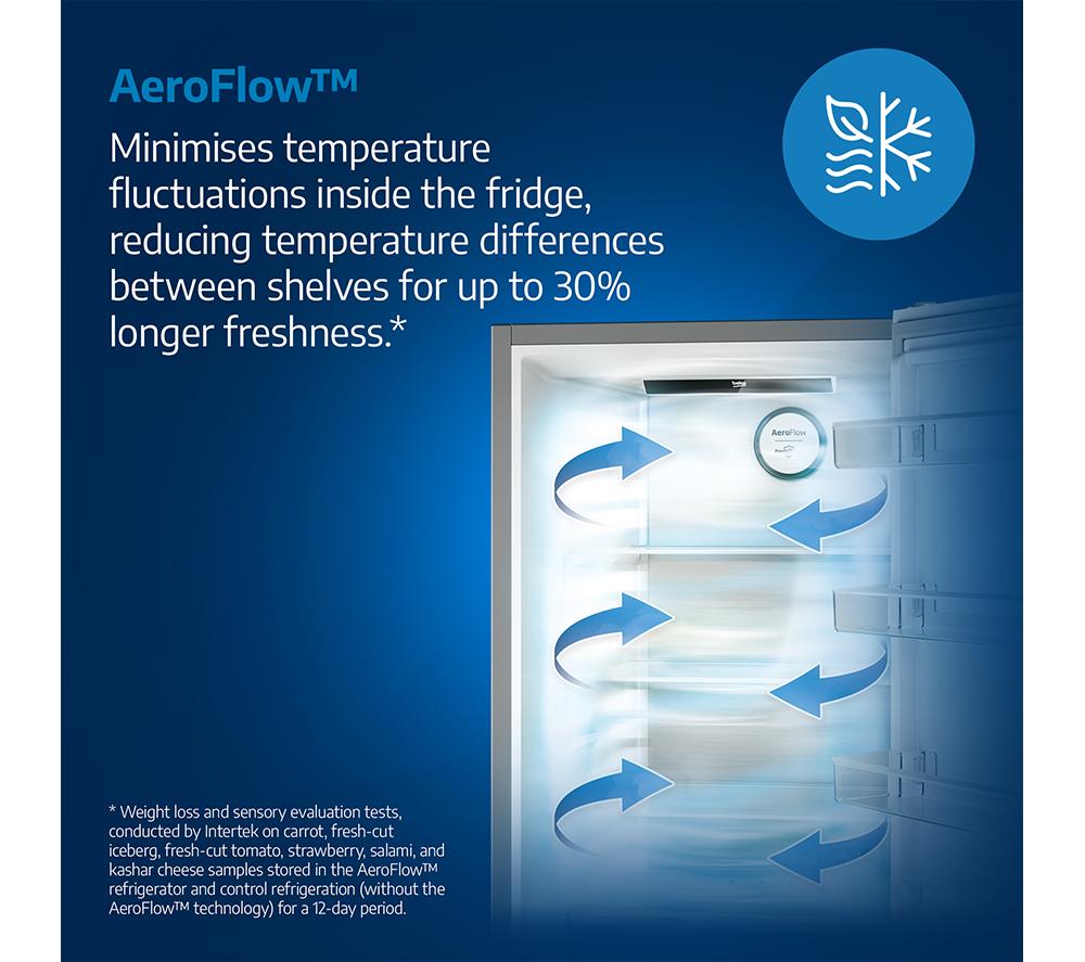 BEKO HarvestFresh AeroFlow CNA4686DVG 60/40 Fridge Freezer - Grey image number 14 of 22