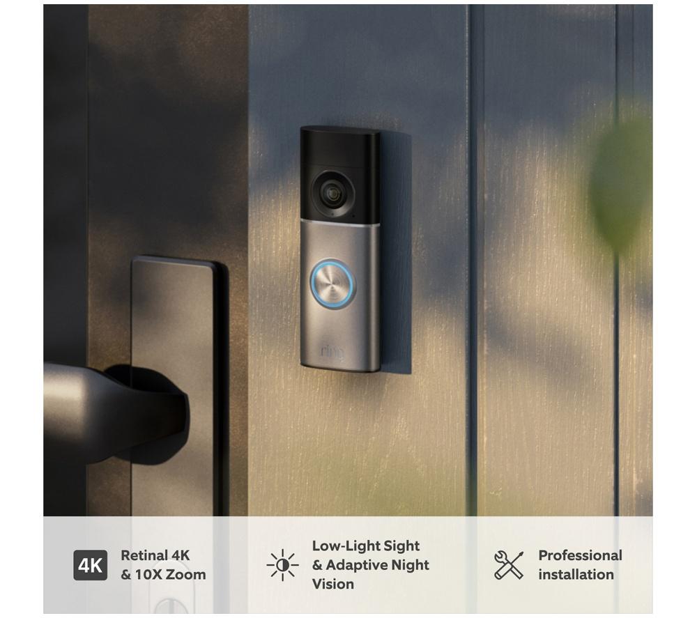 RING Wired Retinal 4K Video Doorbell Pro (Newest Gen) - Deep Silver image number 6 of 6