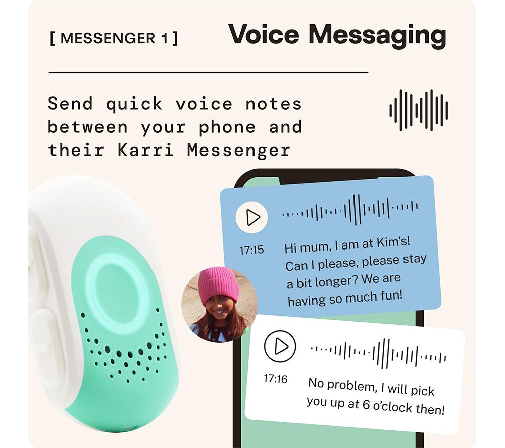 KARRI Messenger 1 Instant Voice Messenger - Turquoise image number 3 of 7