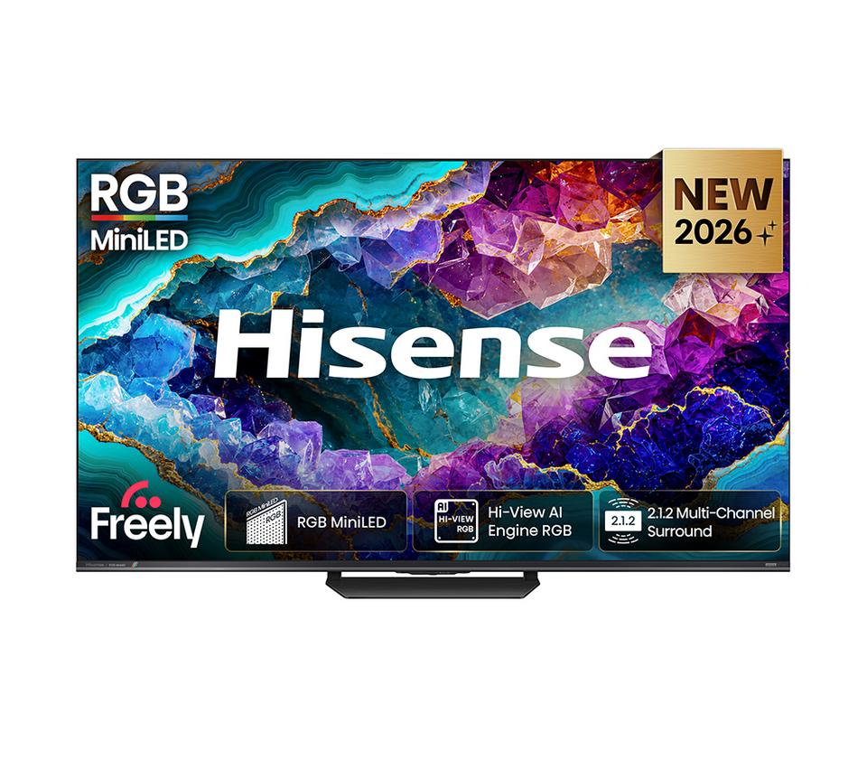 HISENSE UR8S 85" RGB Mini LED 4K 180Hz Smart AI TV with Freely - 85UR8STUK