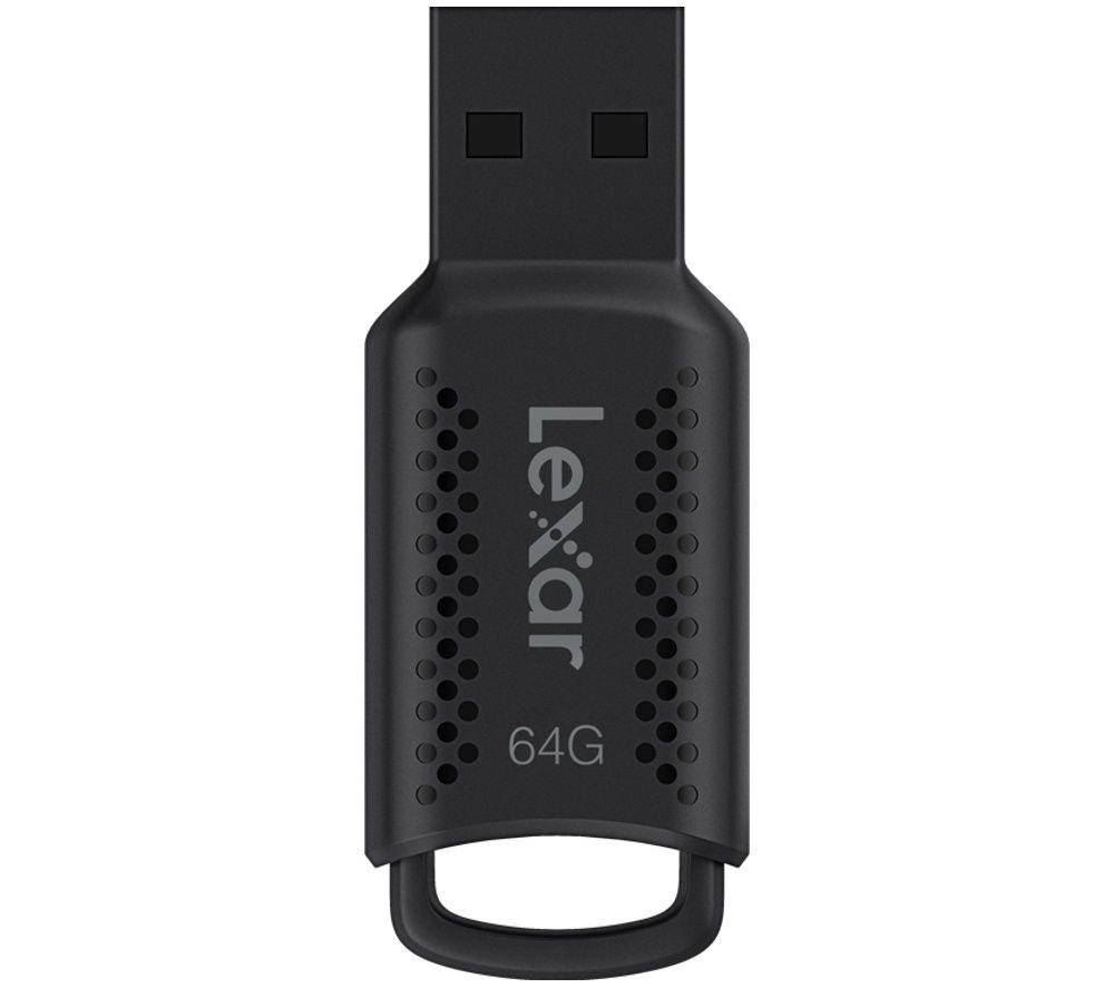 Lexar V400 Jumpdrive Usb 3.0 Memory Stick - 64 Gb, Black, Black