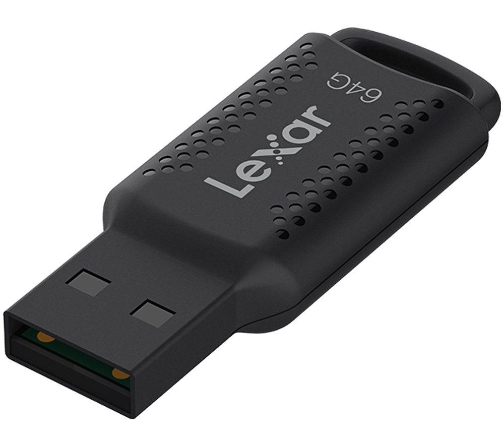 LEXAR Lexar V400 JumpDrive USB 3.0 Memory Stick - 64 GB, Black image number 3 of 4