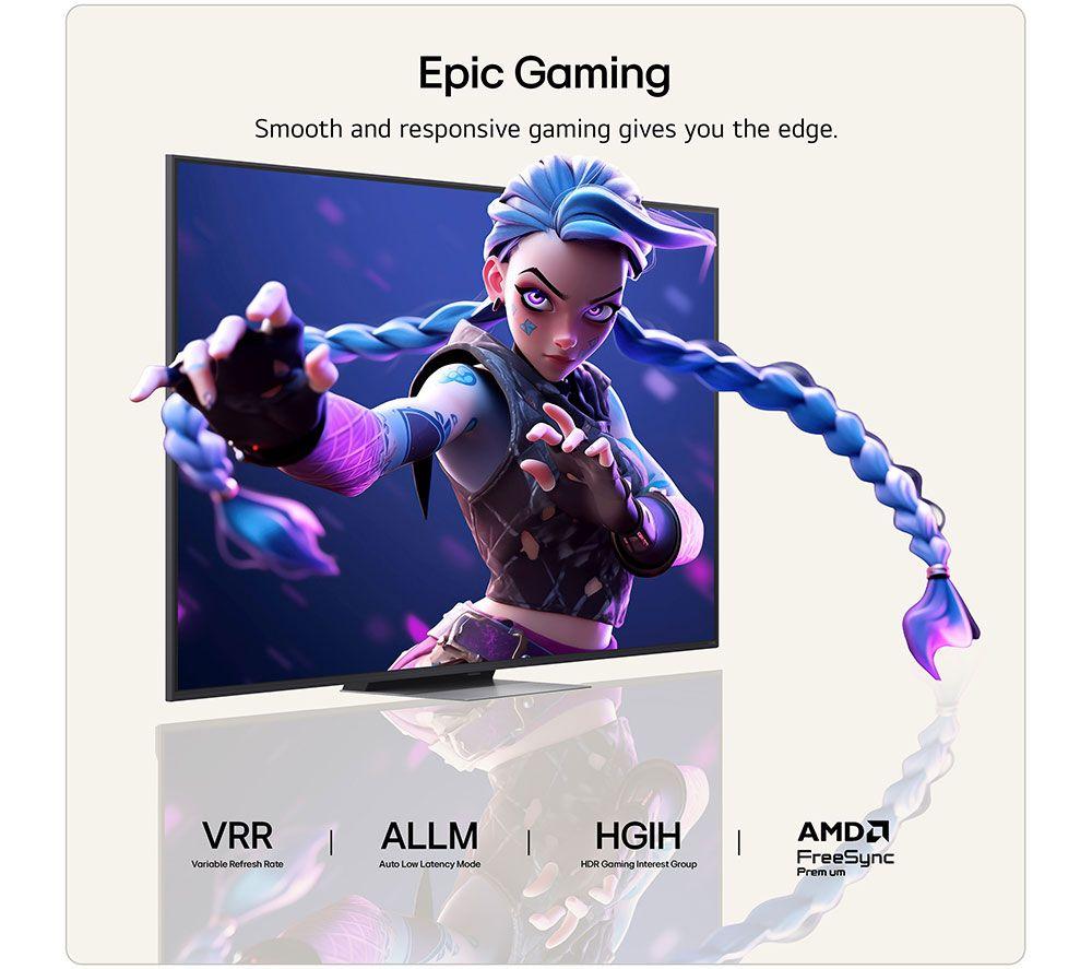 LG QNED86 65" QNED AI Mini LED 4K HDR Smart TV 2026 - 65QNED86B6B image number 11 of 12