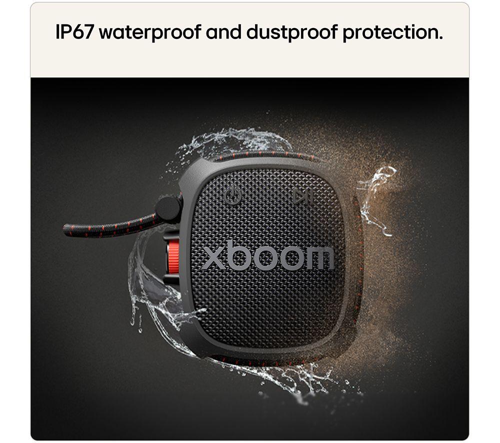 LG xboom Rock Portable Bluetooth Speaker - Red image number 5 of 15