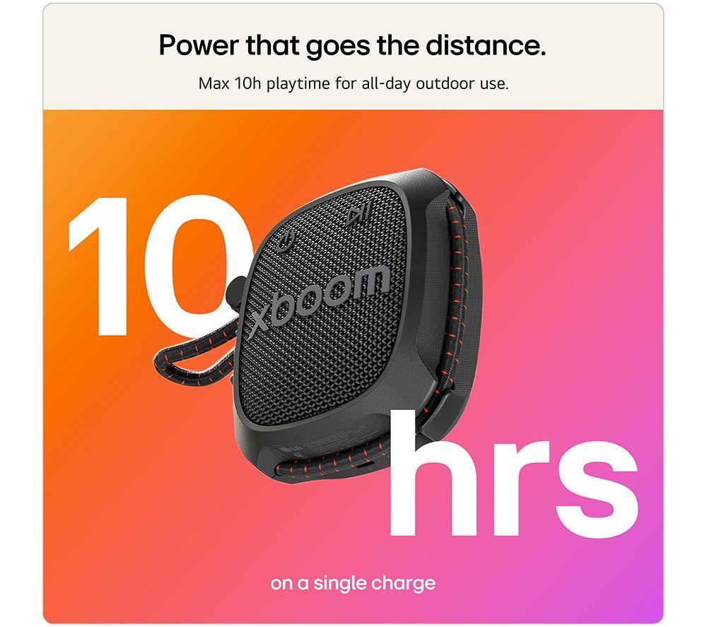 LG xboom Rock Portable Bluetooth Speaker - Red image number 8 of 15