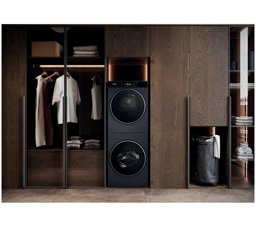 HAIER Couture Laundry Centre CLC108-GNU1-UK WiFi-enabled 10 kg Stacked Washer Dryer - Graphite image number 4 of 9