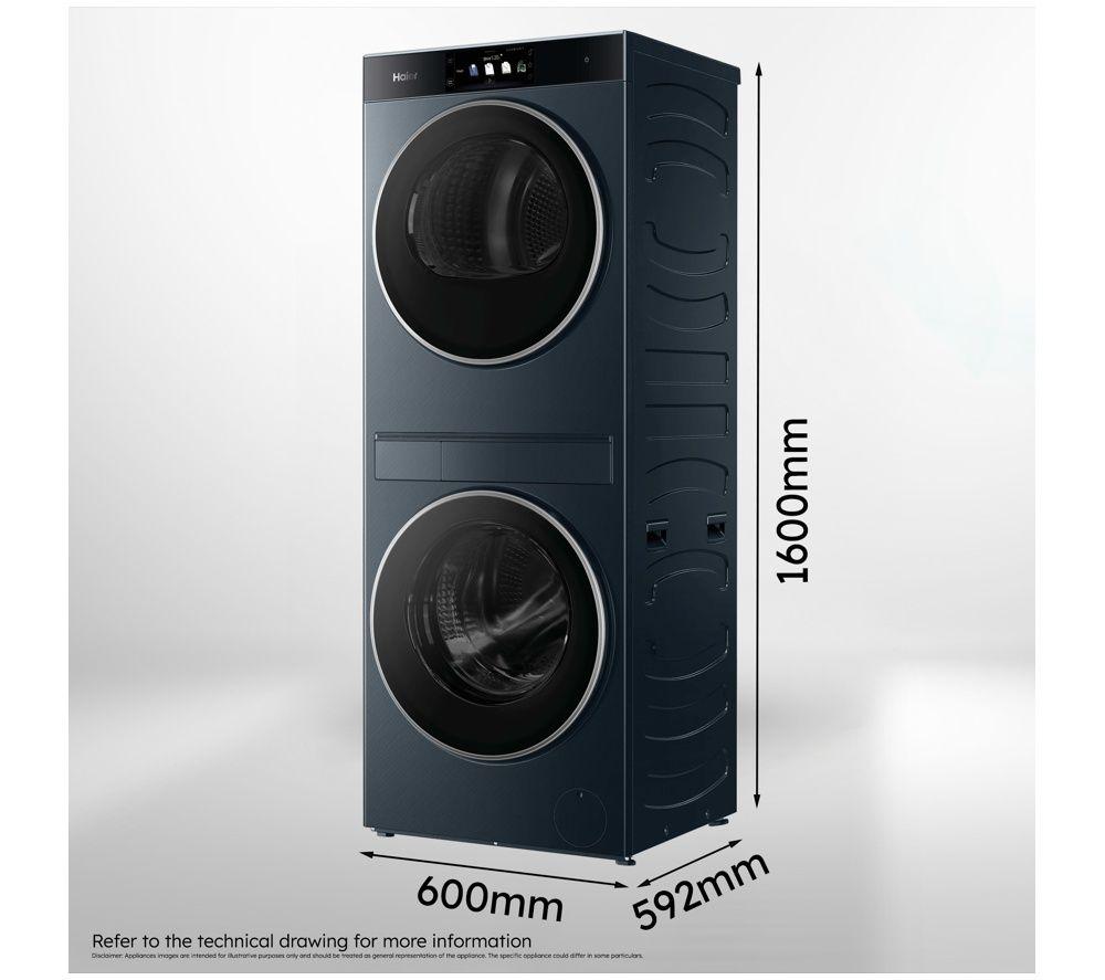 HAIER Couture Laundry Centre CLC108-GNU1-UK WiFi-enabled 10 kg Stacked Washer Dryer - Graphite image number 9 of 9
