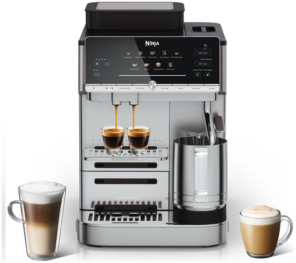 NINJA AutoBarista AE1001UK Bean-to-cup Coffee Machine – Stainless Steel & Black