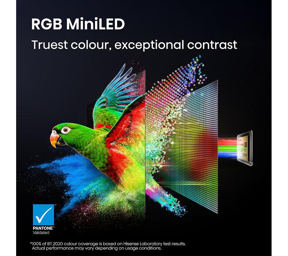 HISENSE UR8S 65" RGB Mini LED 4K 180Hz Smart AI TV with Freely - 65UR8STUK image number 5 of 15