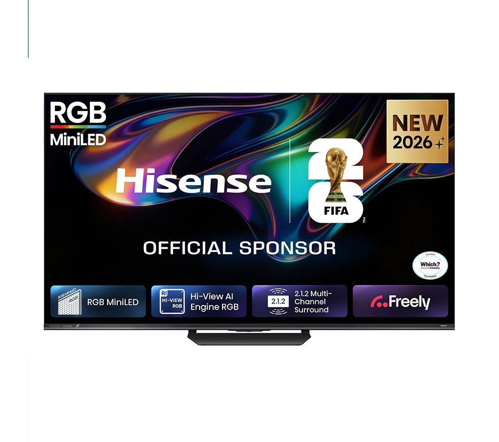 55inch Hisense UR8S  RGB Mini LED 4K 180Hz Smart AI TV with Freely - 55UR8STUK