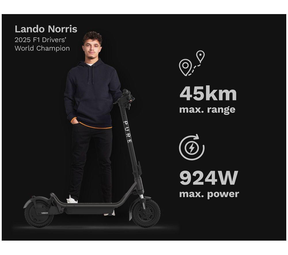 PURE ELECTRIC Pure Air6 Suspension Electric Scooter - Metallic Grey image number 2 of 4