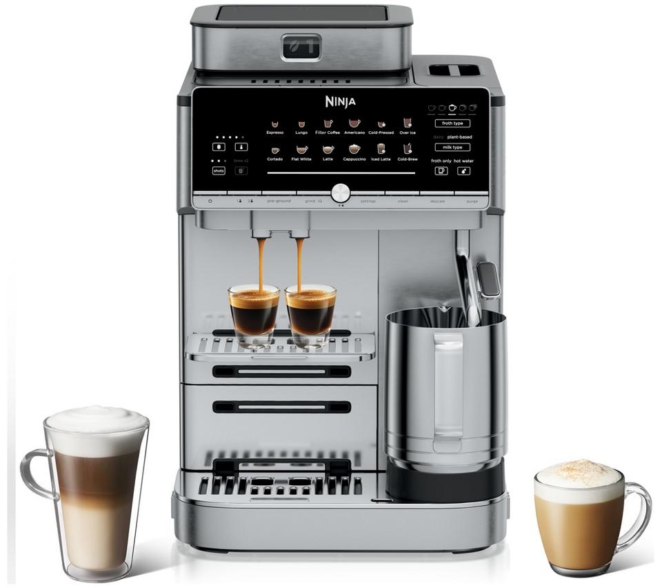 NINJA AutoBarista Pro AE1052UK Bean to Cup Coffee Machine with Thermal Carafe - Stainless Steel