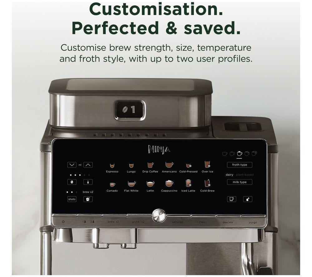 NINJA AutoBarista Pro AE1052UK Bean to Cup Coffee Machine with Thermal Carafe - Stainless Steel image number 2 of 9