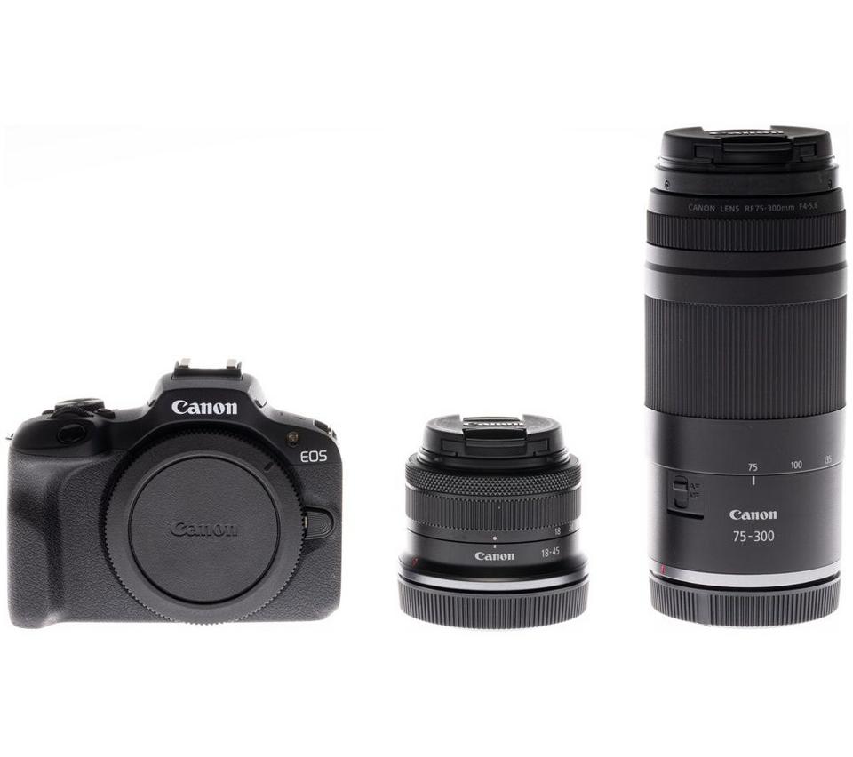 CANON EOS R100 Mirrorless Camera with RF-S 18-45 mm f/4.5-6.3 IS STM & RF 75-300 mm f/4-5.6 Lens