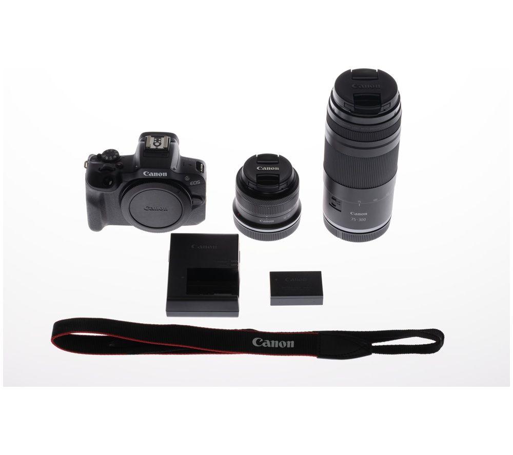 CANON EOS R100 Mirrorless Camera with RF-S 18-45 mm f/4.5-6.3 IS STM & RF 75-300 mm f/4-5.6 Lens image number 3 of 4