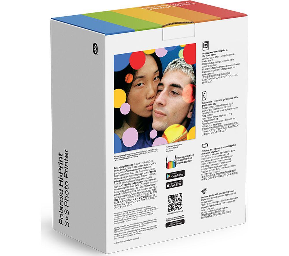 POLAROID Hi-Print 3x3 Photo Printer - White image number 9 of 10