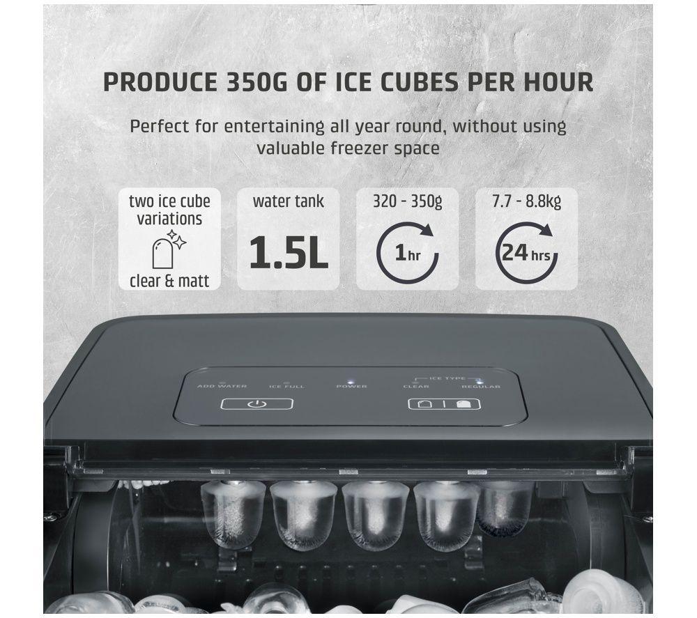 CASO Clear Ice Advanced Ice Cube Maker - Black image number 3 of 6
