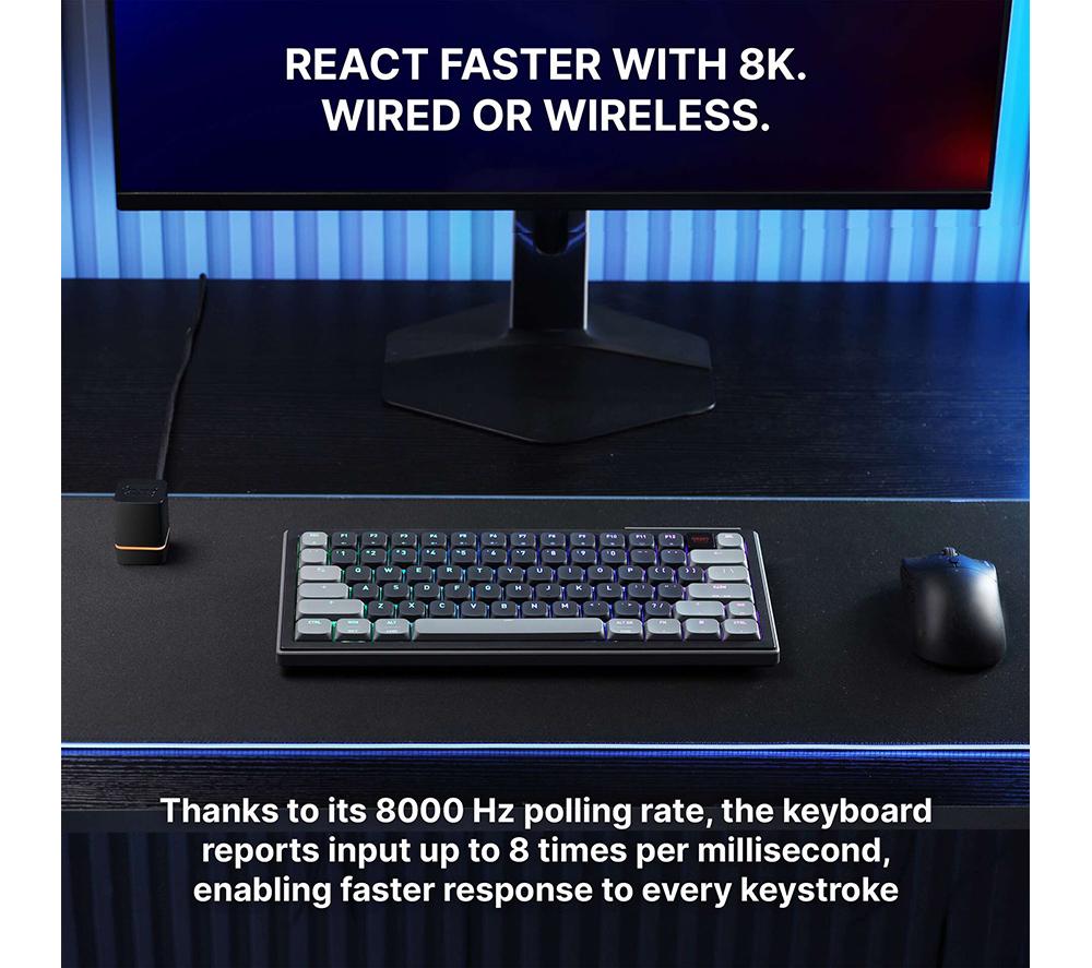 CHERRY XTRFY K63W Pro Compact Wireless Mechanical Gaming Keyboard - Black image number 7 of 9