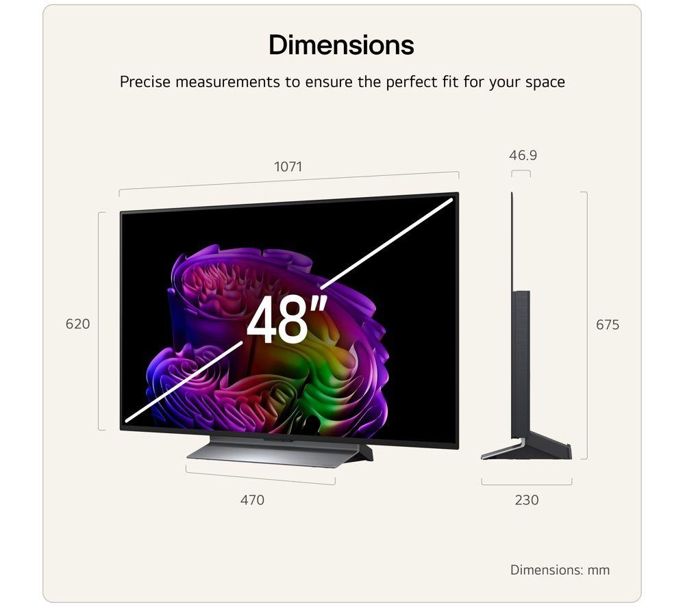 LG G6 48" OLED AI 4K HDR Smart TV 2026 (Stand Version) - OLED48G66LS image number 3 of 15