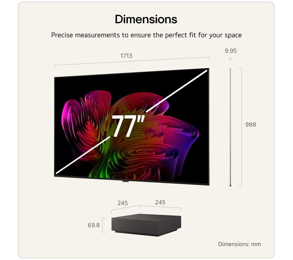 LG W6 77" OLED AI 4K HDR True Wireless Smart TV 2026 - OLED77W69LA image number 3 of 14
