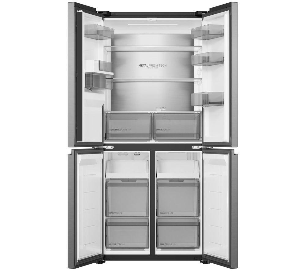 HAIER Cube Series 5 HCR58S18CWMM Fridge Freezer - Inox image number 2 of 6