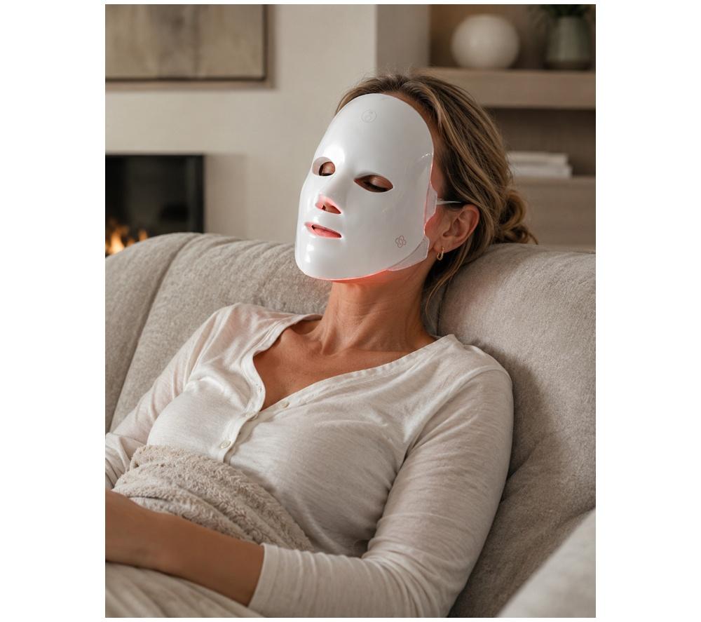 LOVE MY SKIN LED Light Therapy Mask - White image number 2 of 2