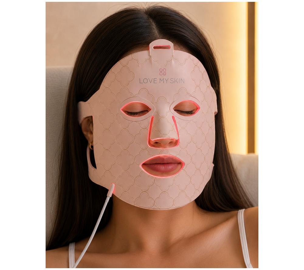 LOVE MY SKIN LED Light Therapy Mask - Blush Pink image number 4 of 4