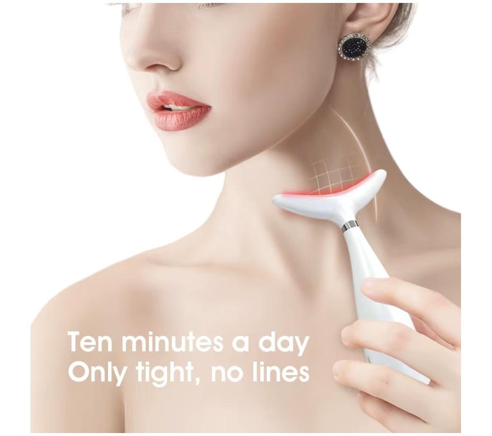 LOVE MY SKIN LMS-FNSD Handheld Face & Neck Sculpting Device - White image number 3 of 16