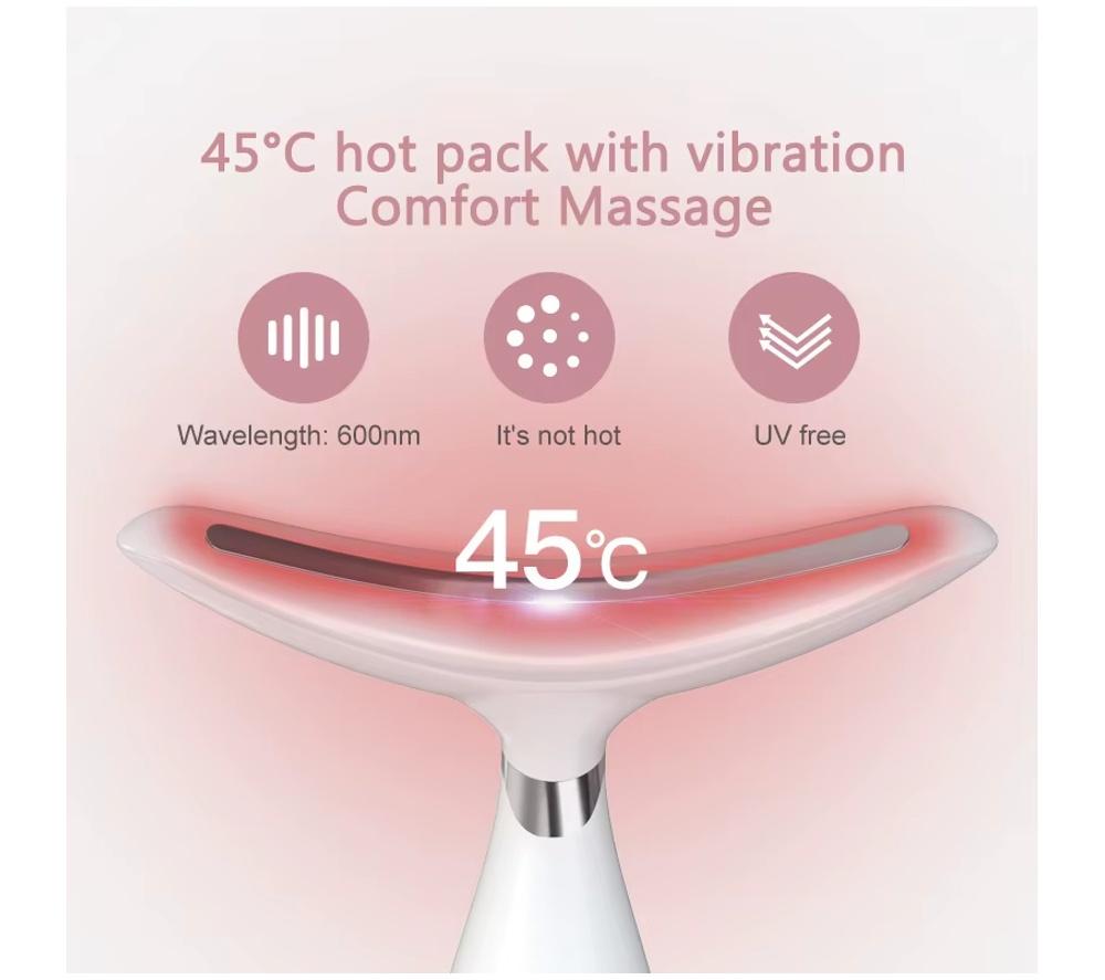 LOVE MY SKIN LMS-FNSD Handheld Face & Neck Sculpting Device - White image number 4 of 16