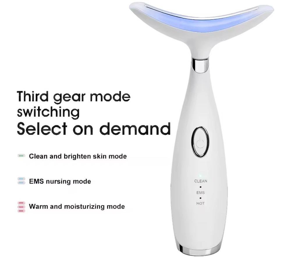 LOVE MY SKIN LMS-FNSD Handheld Face & Neck Sculpting Device - White image number 5 of 16