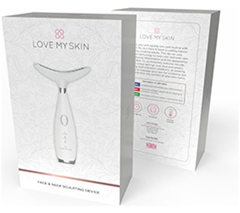 LOVE MY SKIN LMS-FNSD Handheld Face & Neck Sculpting Device - White image number 16 of 16