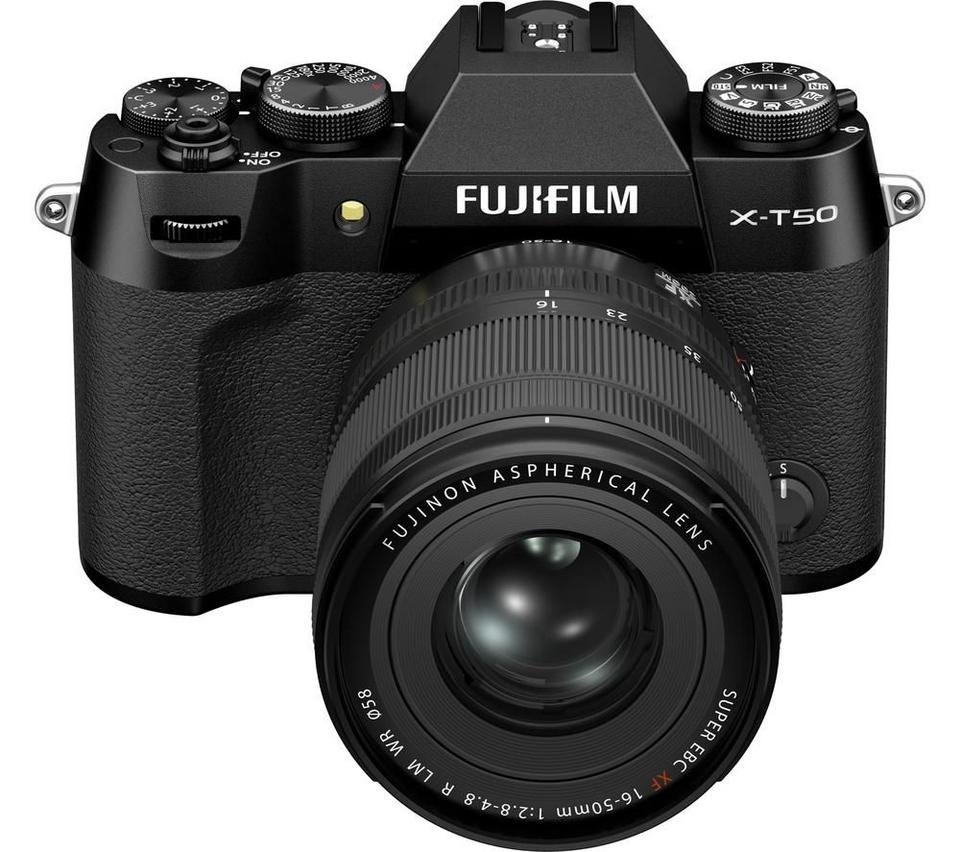 FUJIFILM X-T50 Mirrorless Camera with FUJINON XC 16-50 mm f/2.8-4.8 R LM WR Lens - Black