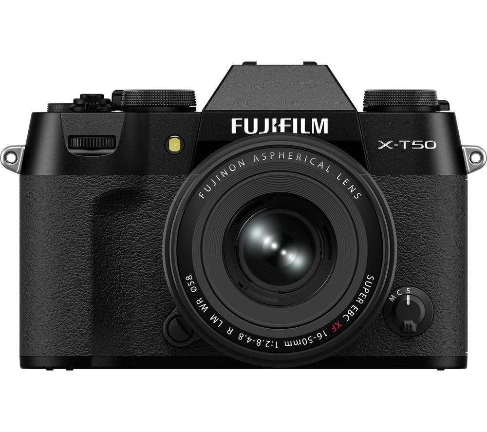 FUJIFILM X-T50 Mirrorless Camera with FUJINON XC 16-50 mm f/2.8-4.8 R LM WR Lens - Black image number 5 of 8