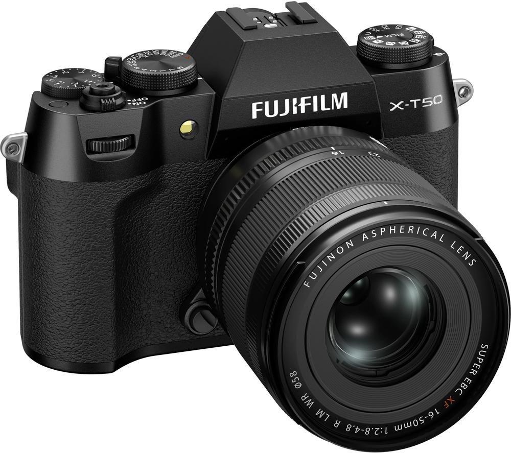 FUJIFILM X-T50 Mirrorless Camera with FUJINON XC 16-50 mm f/2.8-4.8 R LM WR Lens - Black image number 6 of 8