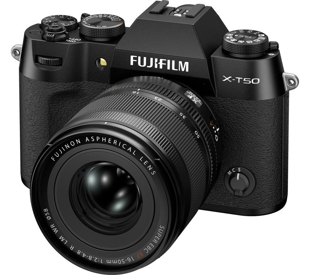 FUJIFILM X-T50 Mirrorless Camera with FUJINON XC 16-50 mm f/2.8-4.8 R LM WR Lens - Black image number 7 of 8
