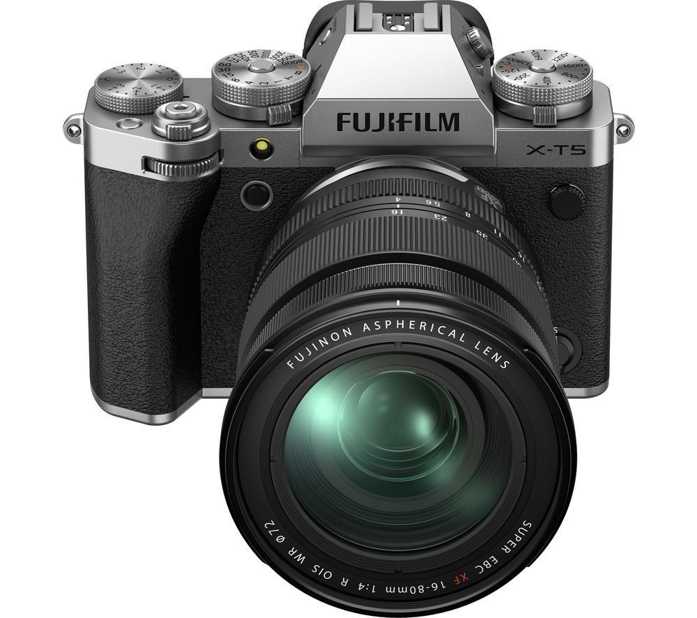 FUJIFILM X-T5 Mirrorless Camera with FUJINON XF 16-80 mm f/2.8-4.0 OIS WR Lens - Silver image number 4 of 8