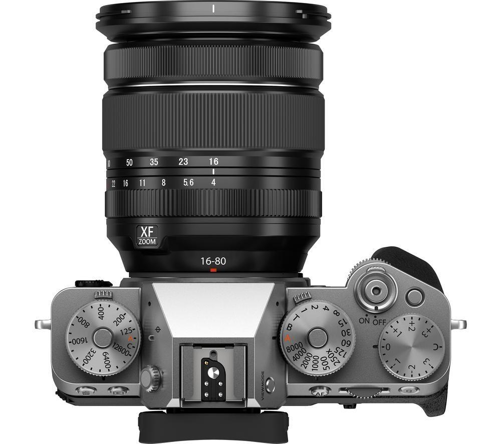 FUJIFILM X-T5 Mirrorless Camera with FUJINON XF 16-80 mm f/2.8-4.0 OIS WR Lens - Silver image number 7 of 8