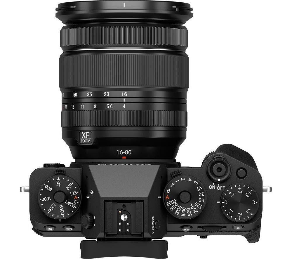 FUJIFILM X-T5 Mirrorless Camera with FUJINON XF 16-80 mm f/2.8-4.0 OIS WR Lens - Black image number 2 of 8