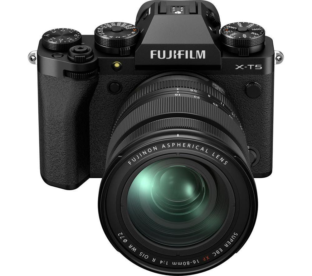 FUJIFILM X-T5 Mirrorless Camera with FUJINON XF 16-80 mm f/2.8-4.0 OIS WR Lens - Black image number 5 of 8