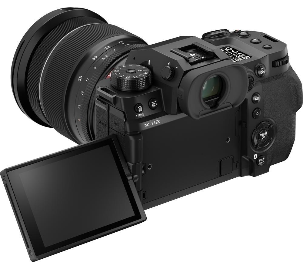 FUJIFILM X-H2 Mirrorless Camera with Fujinon XF 16-80 mm R OIS WR Lens - Black image number 2 of 8