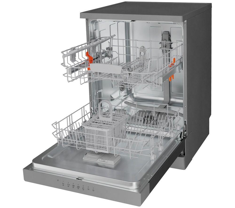 HOTPOINT HP2FFC14BN6XUK Full-size Dishwasher - Silver image number 2 of 9