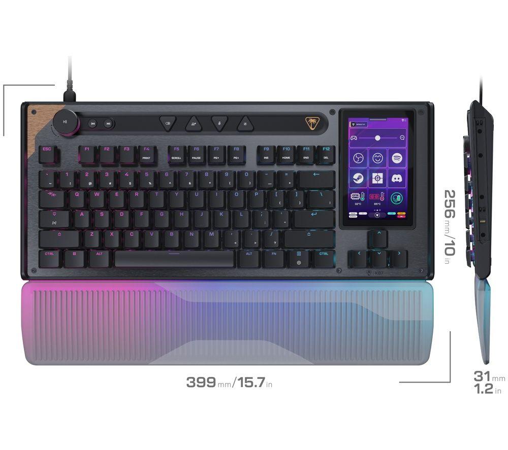 TURTLE BEACH Command Series KB7 Mechanical Gaming Keyboard - Black image number 3 of 9