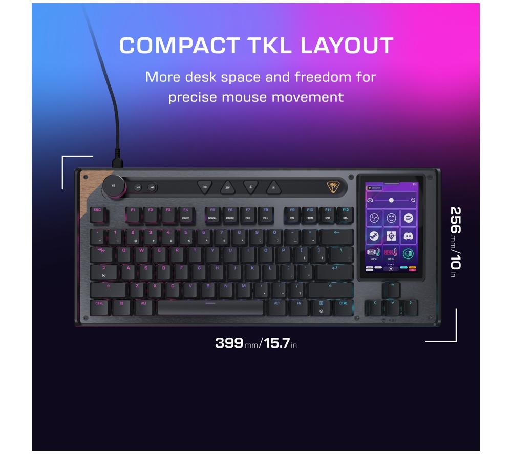TURTLE BEACH Command Series KB7 Mechanical Gaming Keyboard - Black image number 11 of 13