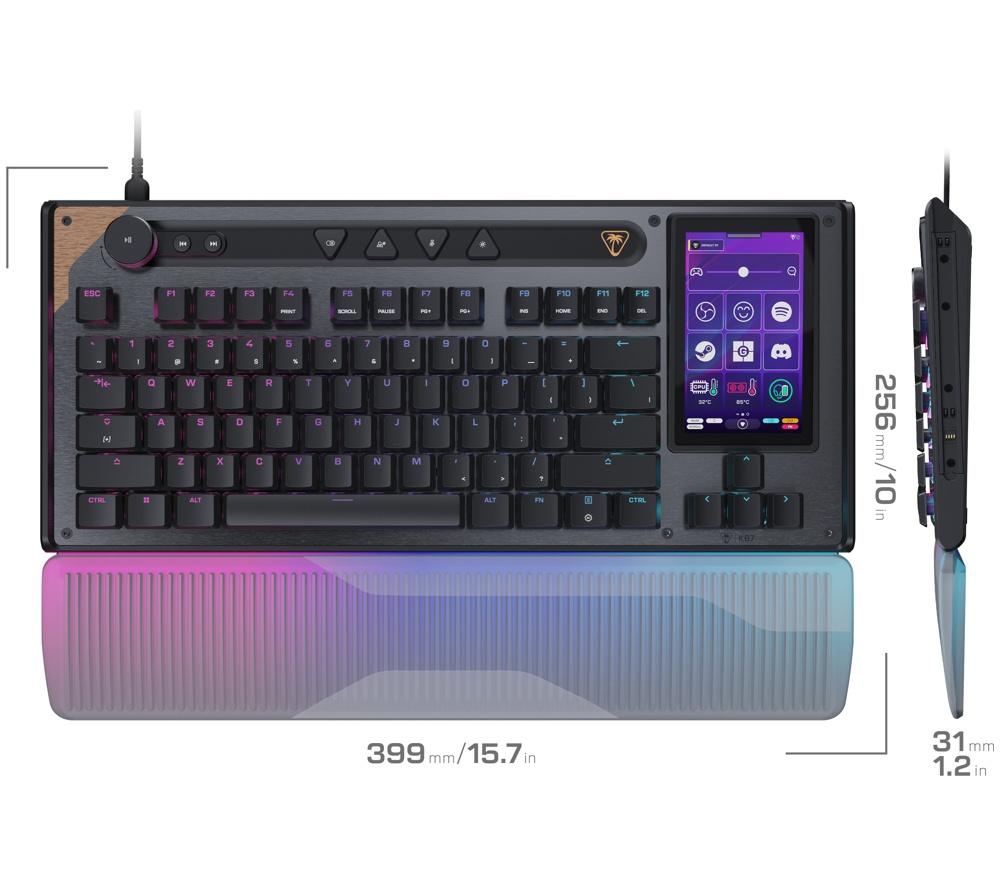 TURTLE BEACH Command Series KB7 Mechanical Gaming Keyboard - Black image number 13 of 13